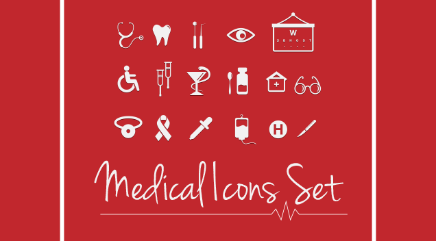 A Cure for Severe Design Conditions- Free Medical Icons Set
