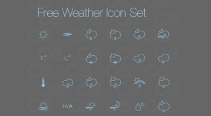 Cloudy with a Chance of Free Weather Icons