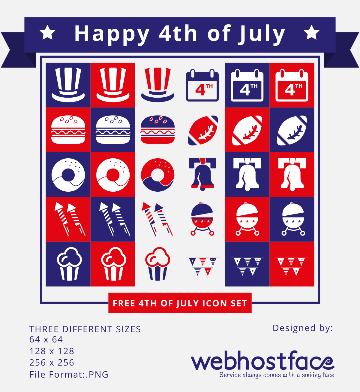 Free 4th of July Icon Set