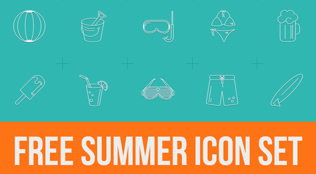 Free Summer Icons to Say Goodbye to Summer