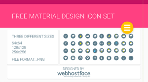 Free Google Material Design Icons Set by WebHostFace