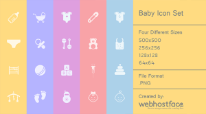 Free Baby Icon Set – Father’s day Gift