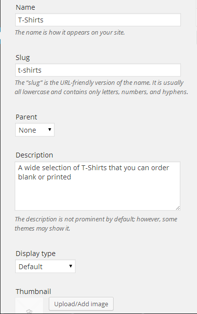 WooCommerce Product Categories