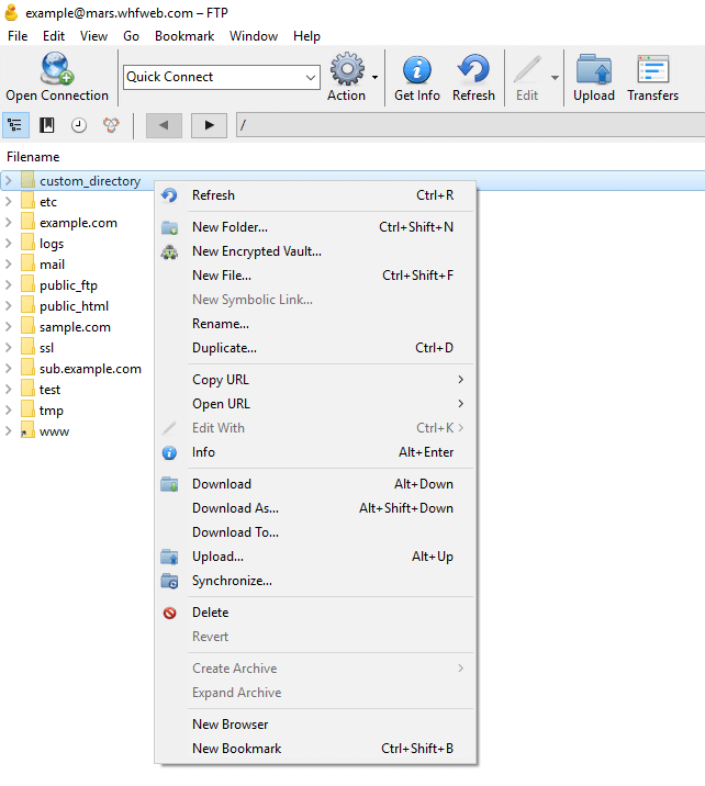 cyberduck ftp expand files