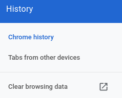Chrome's History Settings